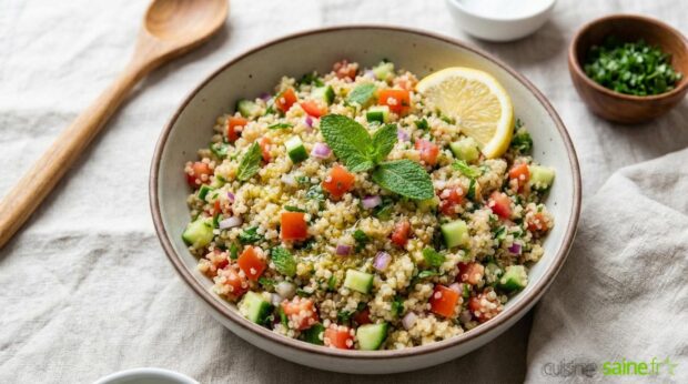 Taboulé au quinoa sans gluten ni lactose