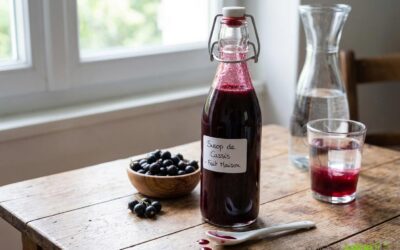 Sirop de cassis maison à froid