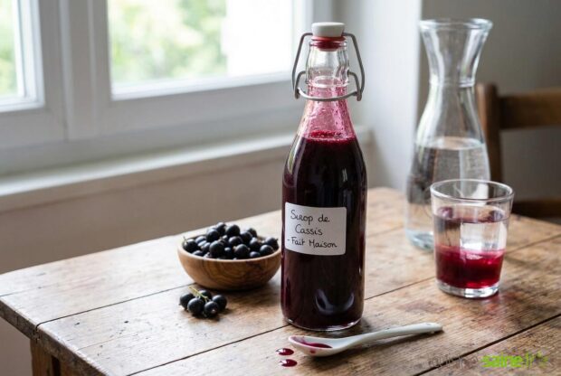 Sirop de cassis maison à froid
