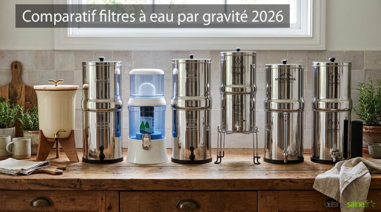 Meilleur filtre à eau par gravité 2026 : mon comparatif classé par purification