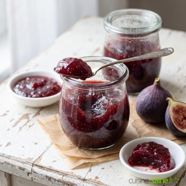 Recette de confiture de figues allégée en sucre