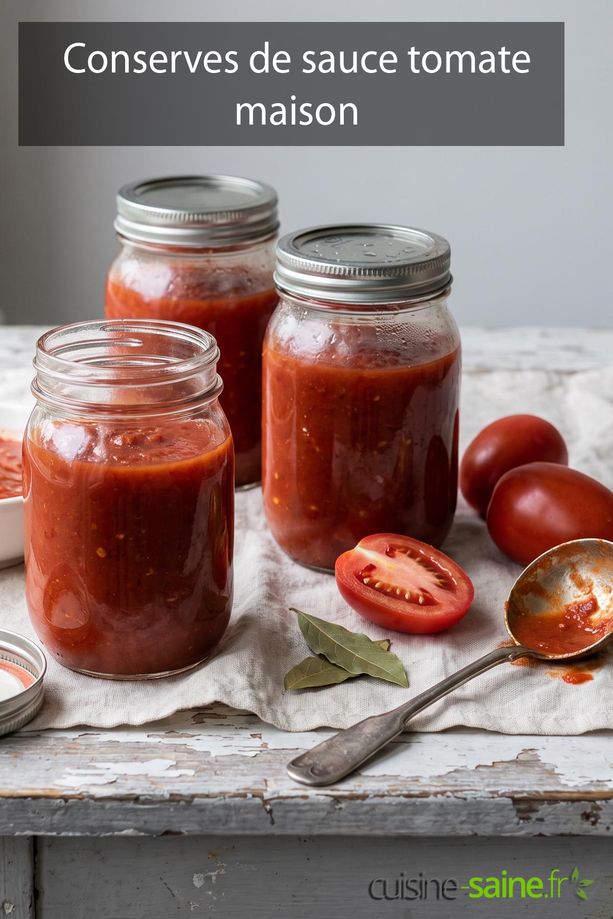 Recette de conserves de sauce tomate maison