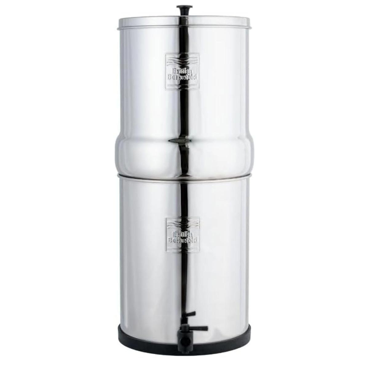 British Berkefeld Doulton système de filtration d'eau par gravité 8,5 L en acier inoxydable avec 2 cartouches Ultra Sterasyl