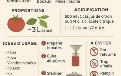Recette de conserves de sauce tomate maison