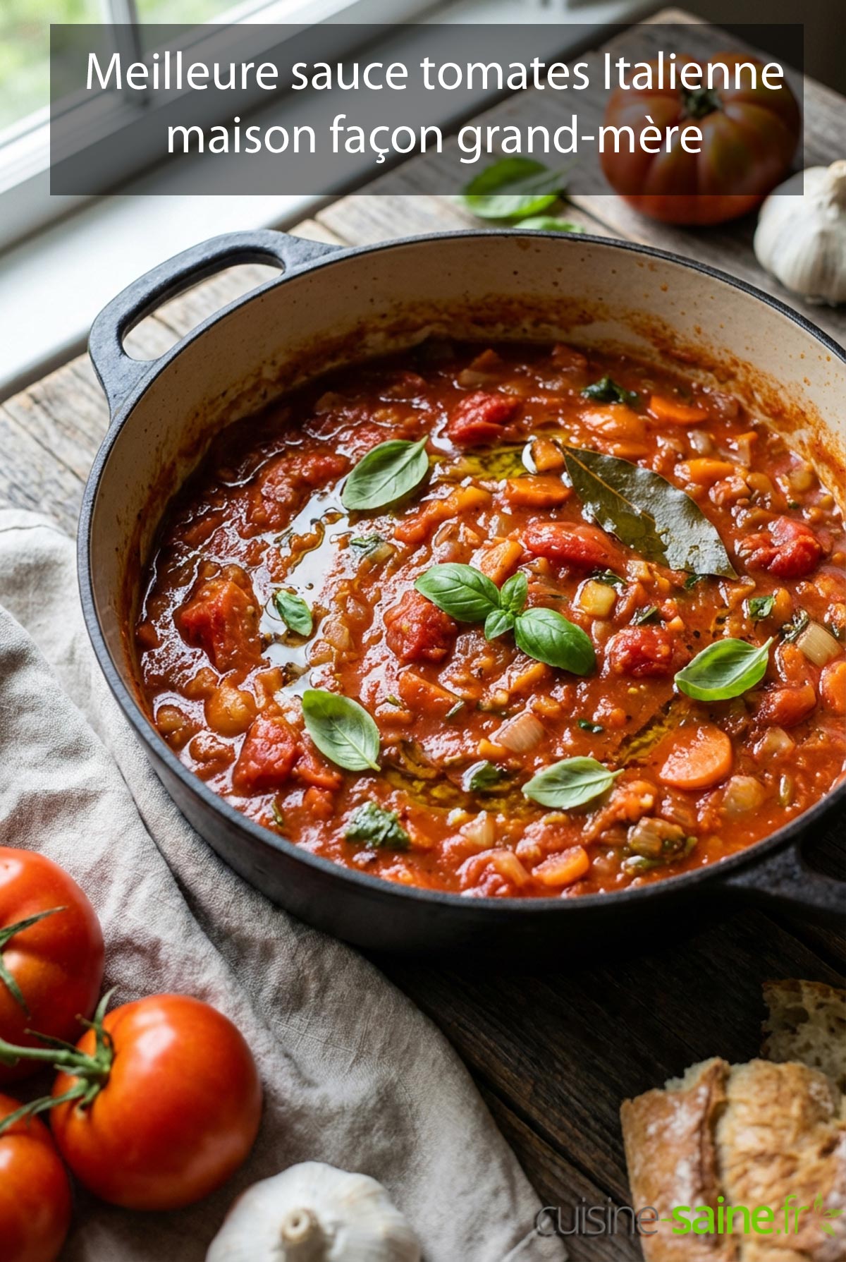 Sauce tomate italienne maison façon grand-mère