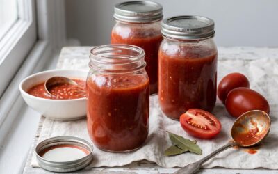 Recette de conserves de sauce tomate maison