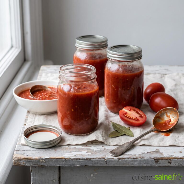 Recette de conserves de sauce tomate maison