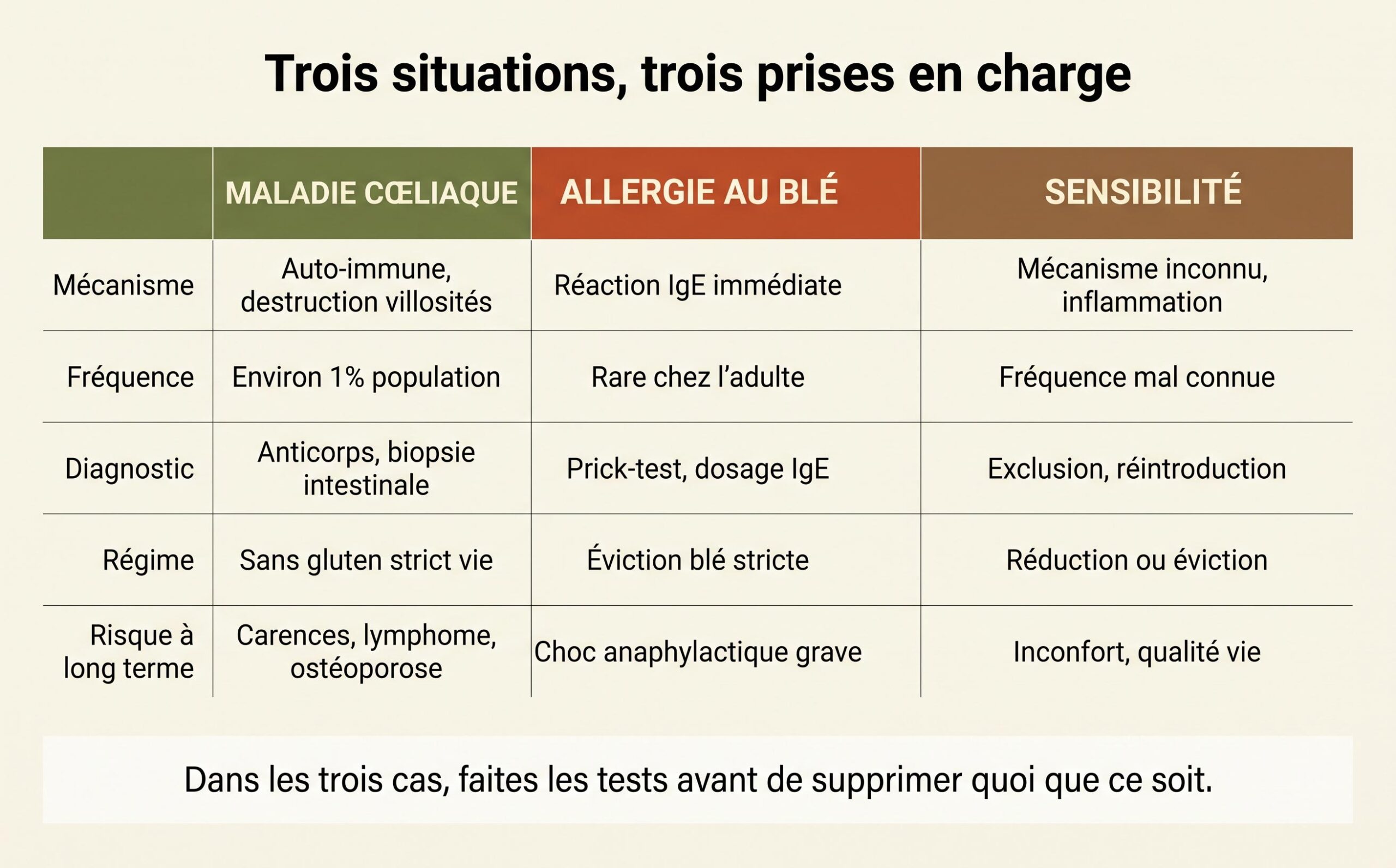 3 situations 3 prises en charge