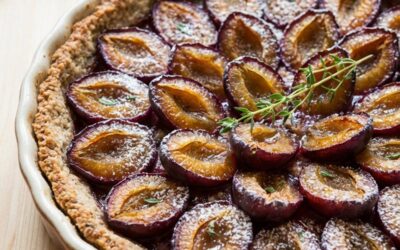 Tarte aux prunes sans gluten ni lactose