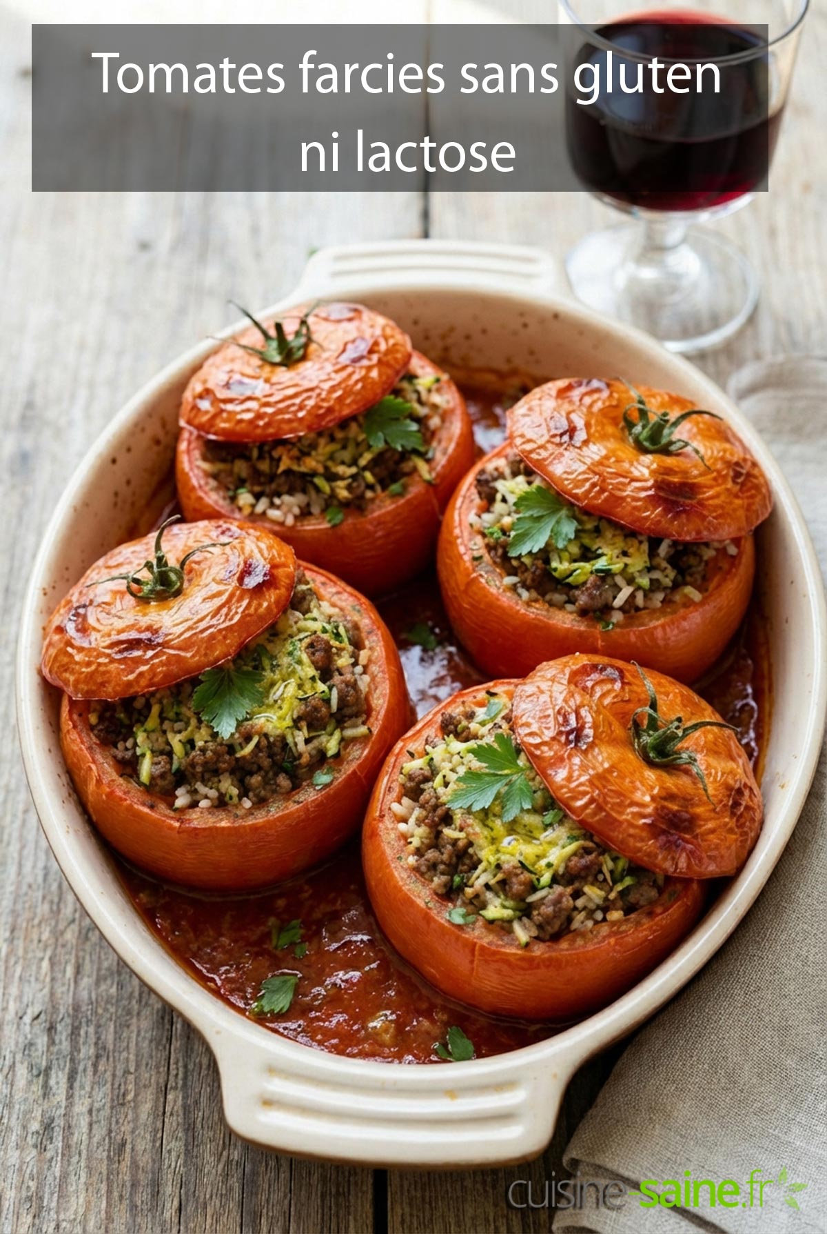 Recette de Tomates farcies sans gluten ni lactose