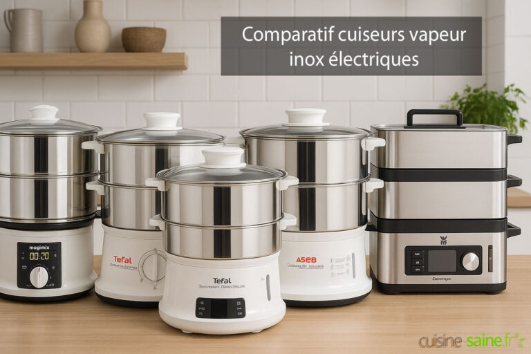 Comparatif cuiseurs vapeur inox électriques