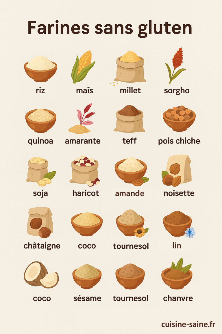 Liste des farines sans gluten et leurs utilisations