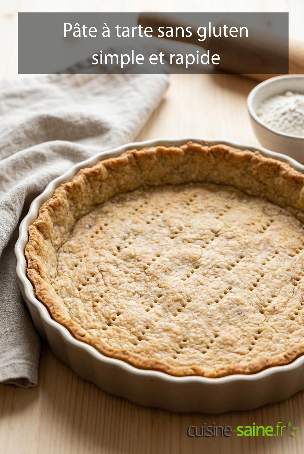 Recette de pâte à tarte sans gluten