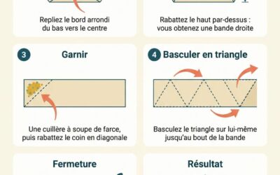 Comment plier des samoussas ?
