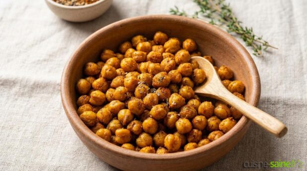 Recette de pois chiches grillés au four