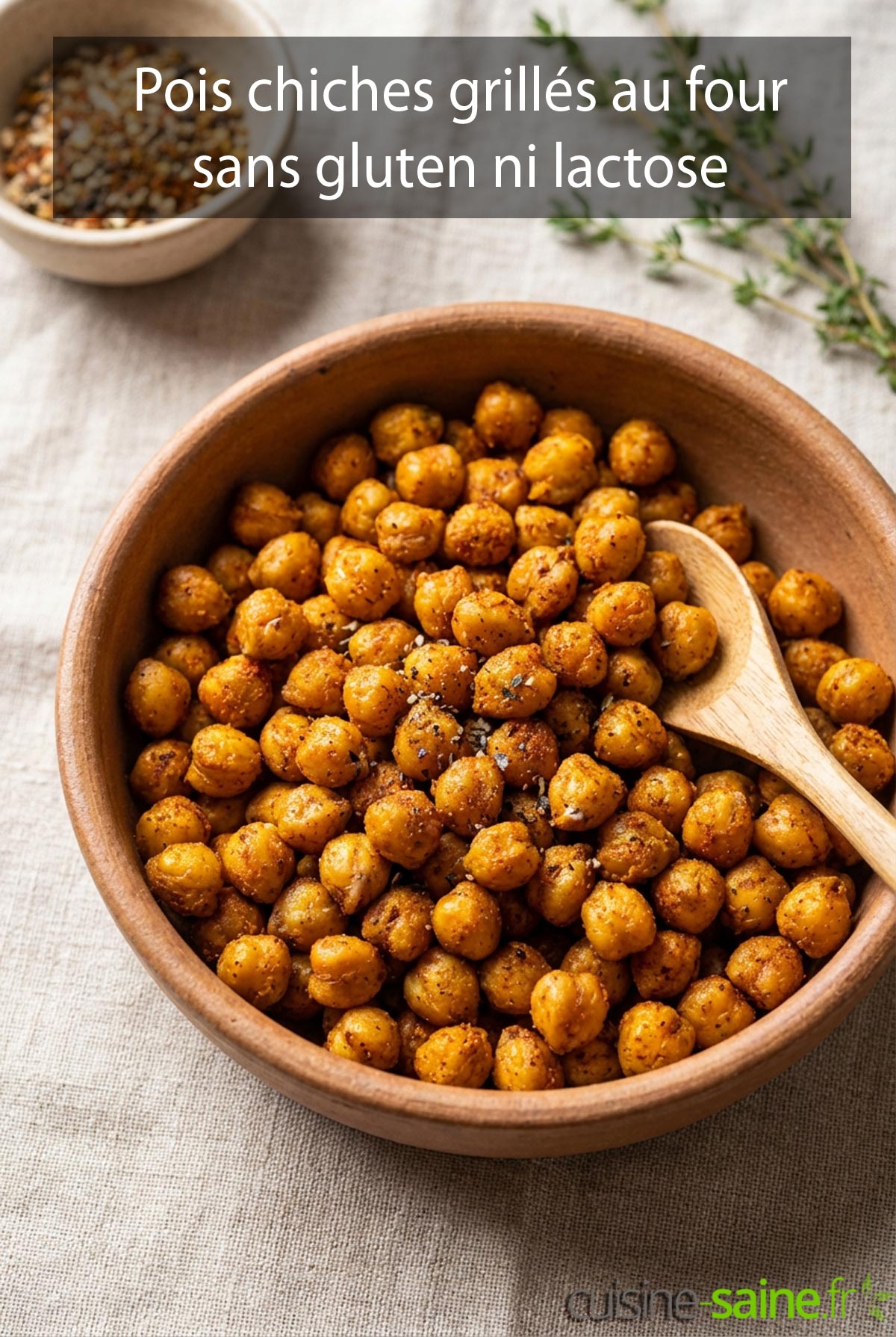 Recette de pois chiches grillés au four