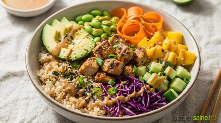 Recette de poke bowl poulet