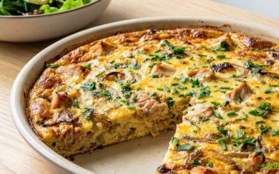 Recette de quiche au thon sans pâte sans gluten sans lactose