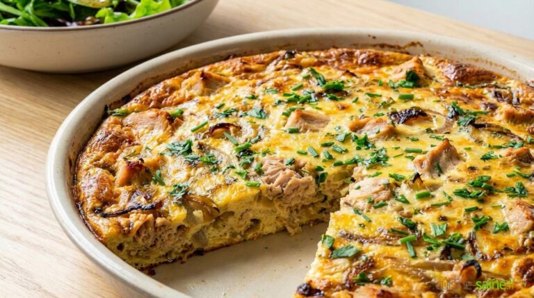 Recette de quiche au thon sans pâte sans gluten sans lactose