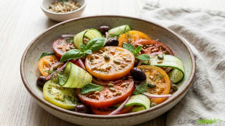 Recette de salade tomate concombre
