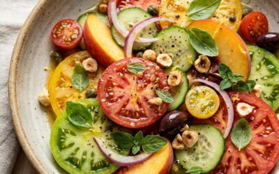 Recette de salade de tomates originale (sans gluten sans lactose)