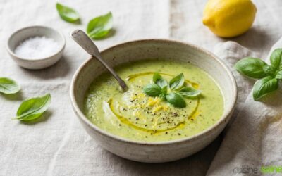 Soupe de courgettes sans gluten ni lactose