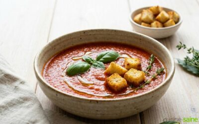 Recette de soupe à la tomate façon grand-mère (sans gluten sans lactose)