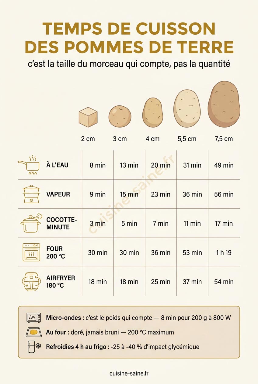 Temps de cuisson des pommes de terre