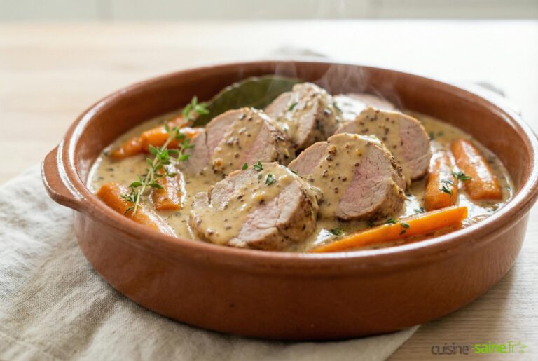 Recette du filet mignon de porc aux carottes sans gluten ni lactose
