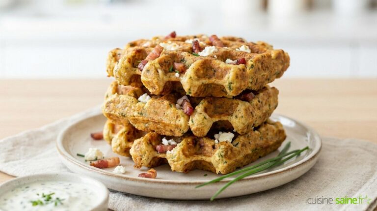 Recette de gaufre salée sans gluten