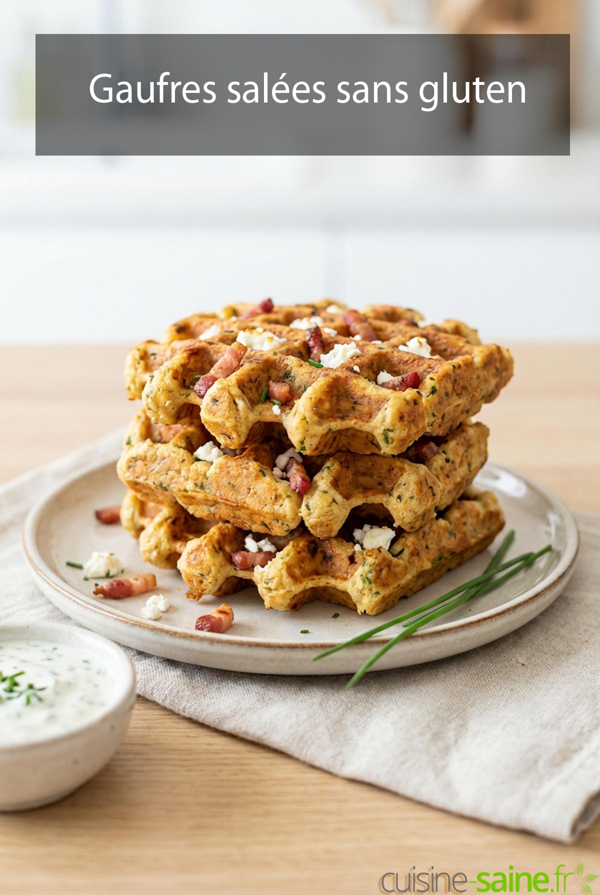 Recette de gaufre salée sans gluten