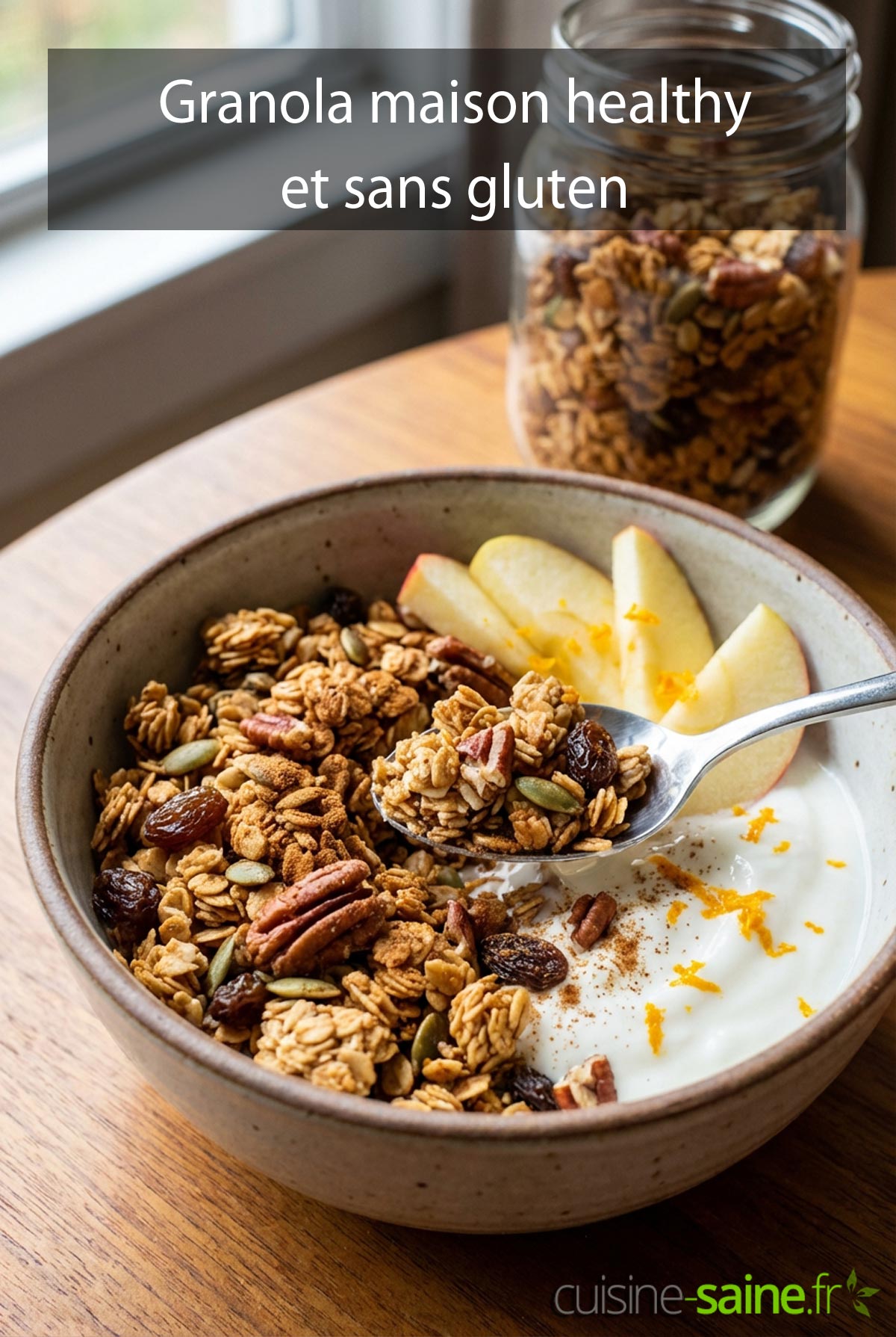 Recette de granola maison healthy et sans gluten