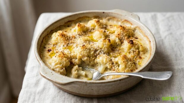 Gratin de chou-fleur sans gluten ni lactose[