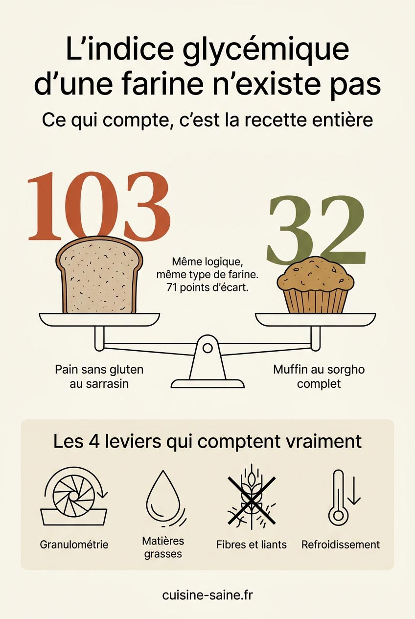 L'indice glycémique d'une farine n'existe pas ! 