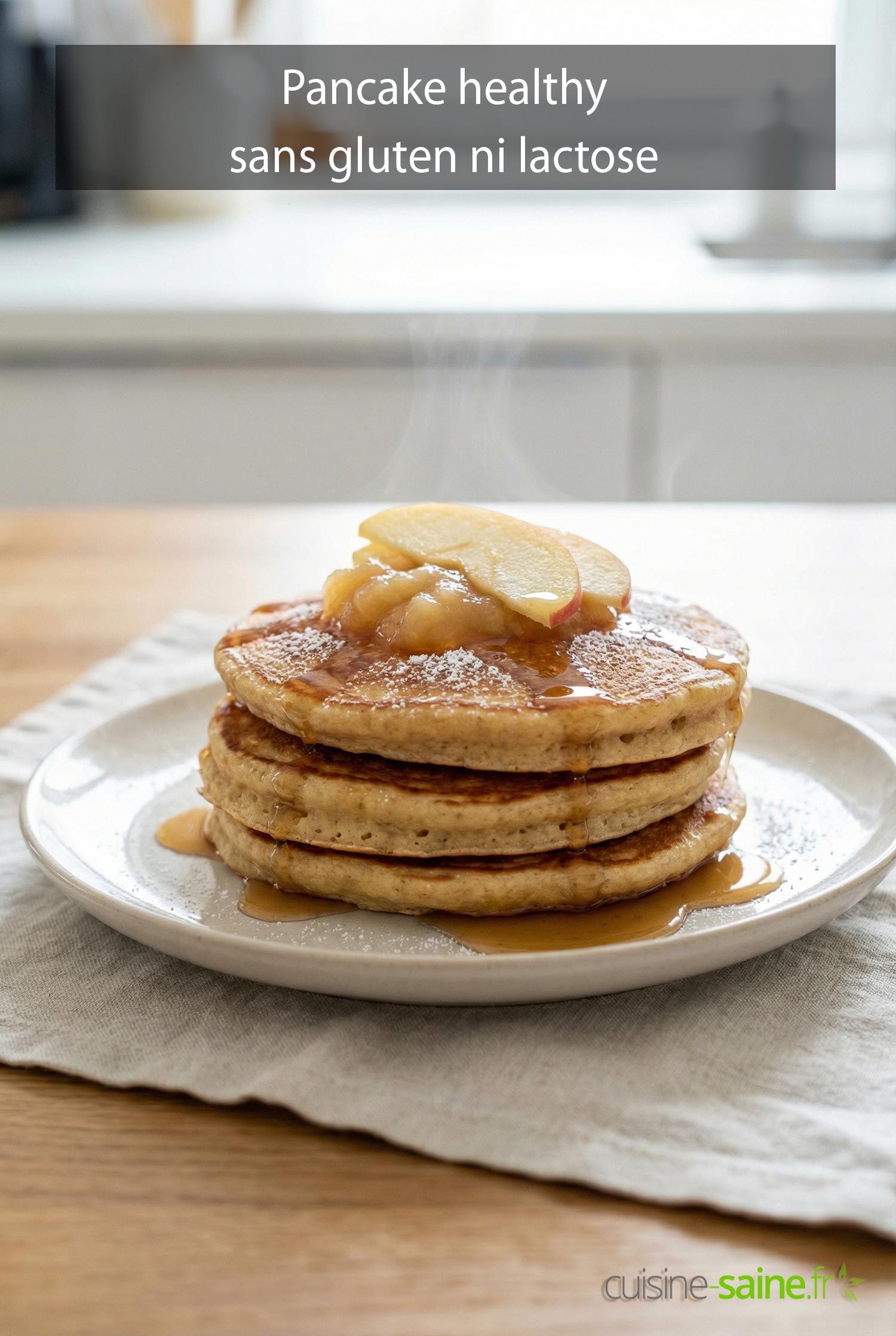 Pancake healthy sans gluten ni lactose