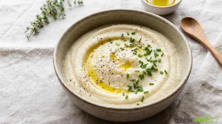 Recette de purée de chou-fleur sans lactose