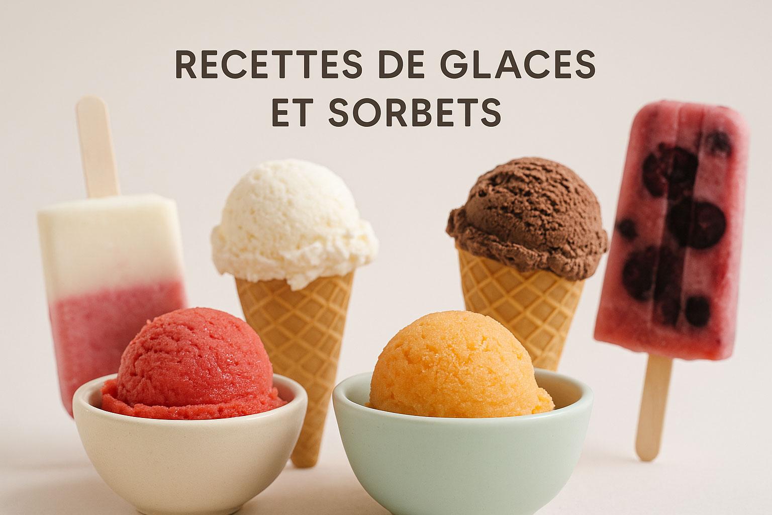 18 recettes de glaces et sorbets maison