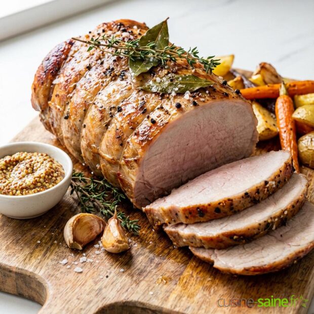 Cuisson du rôti de porc au four + calcul du temps de cuisson