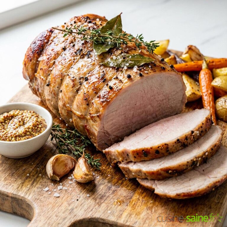 Cuisson du rôti de porc au four + calcul du temps de cuisson