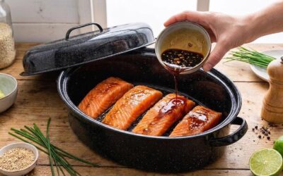 Saumon au four sucré salé sans gluten ni lactose