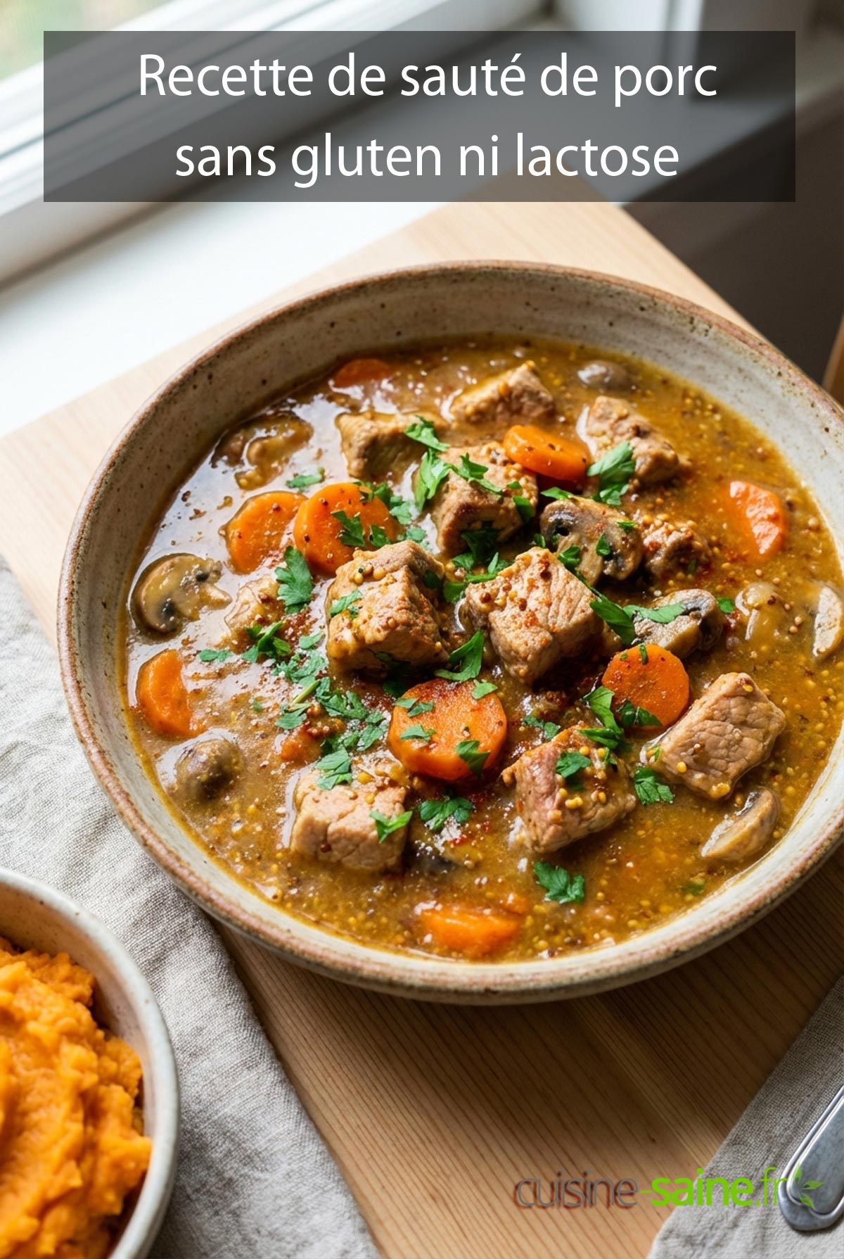 Recette de sauté de porc sans gluten ni lactose
