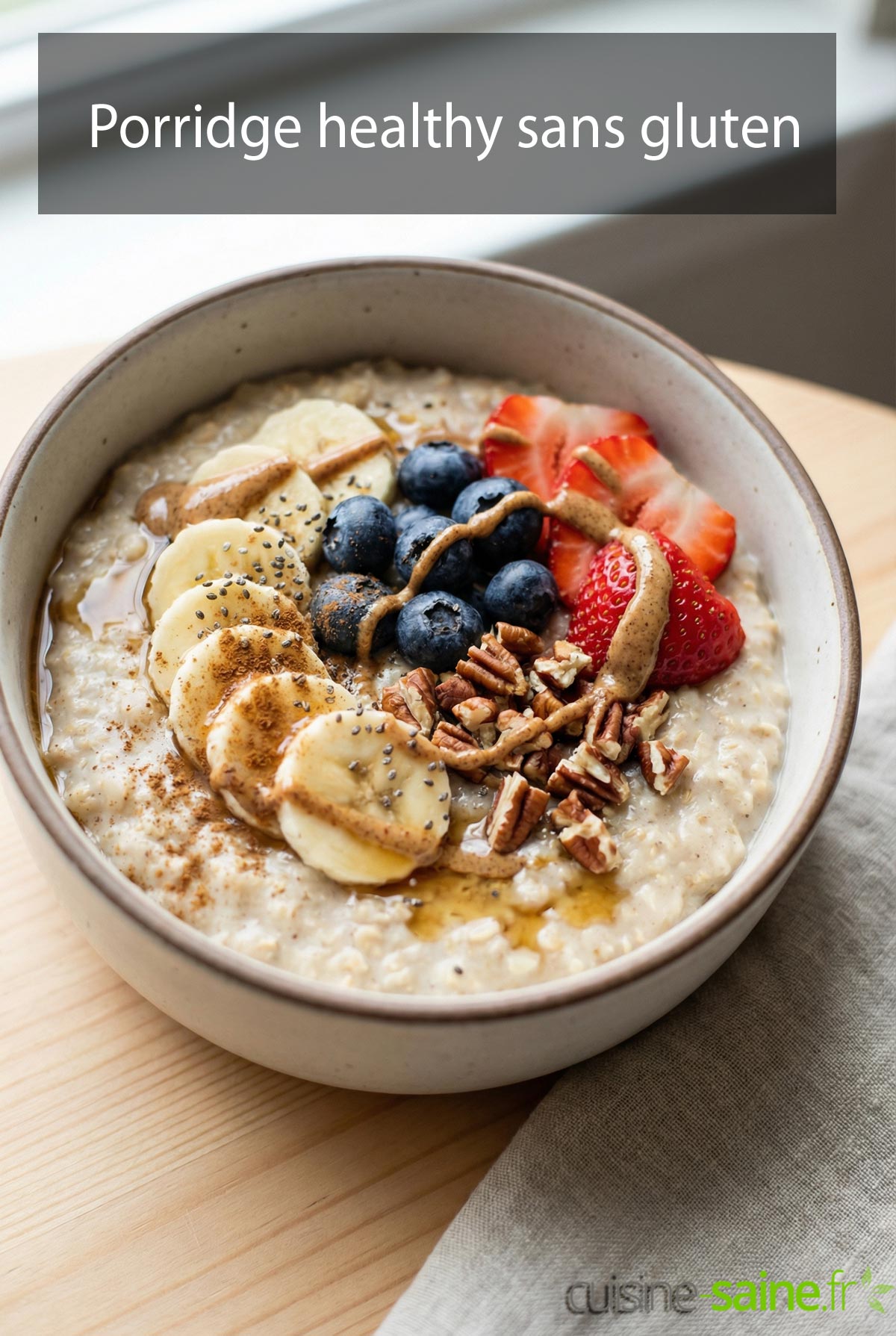 Porridge healthy sans gluten sans lactose