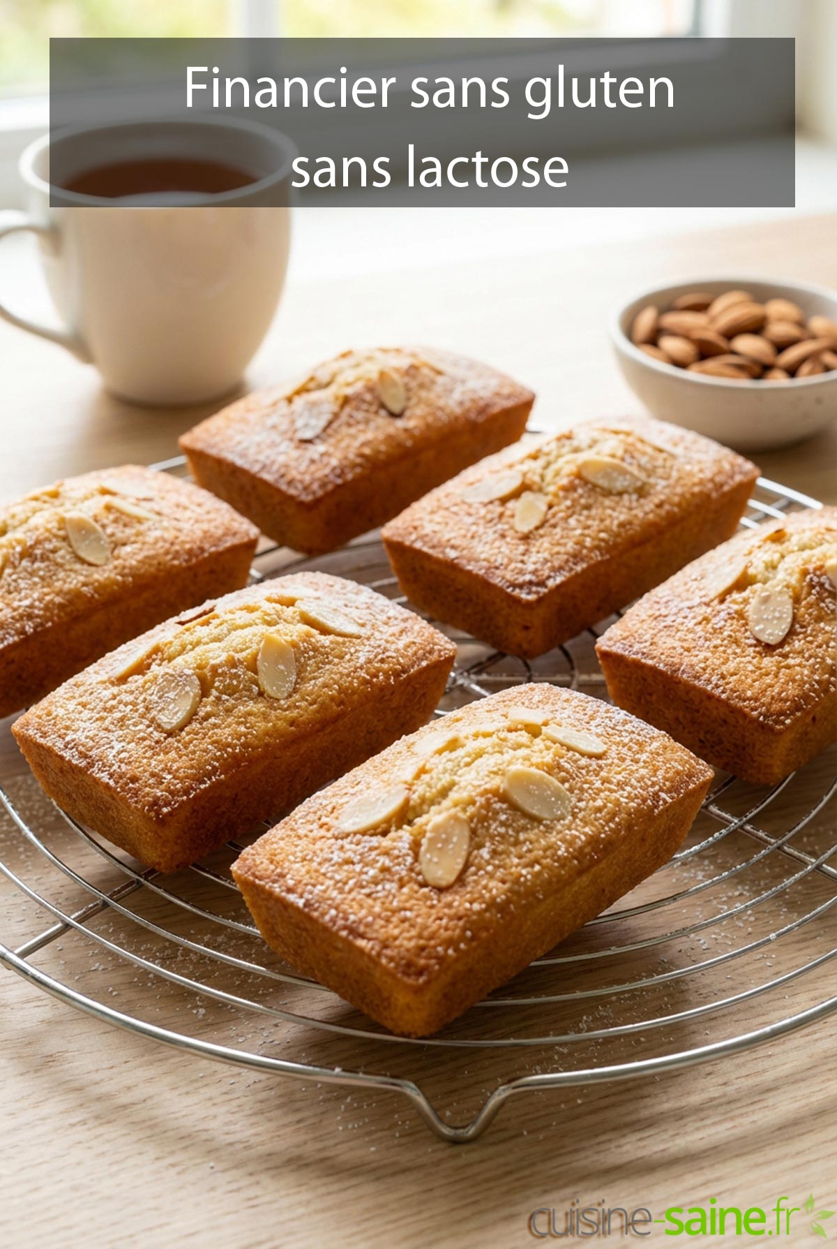 Recette de financier sans gluten sans lactose