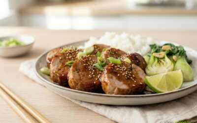 Recette du filet mignon de porc laqué miel–tamari–gingembre sans gluten ni lactose