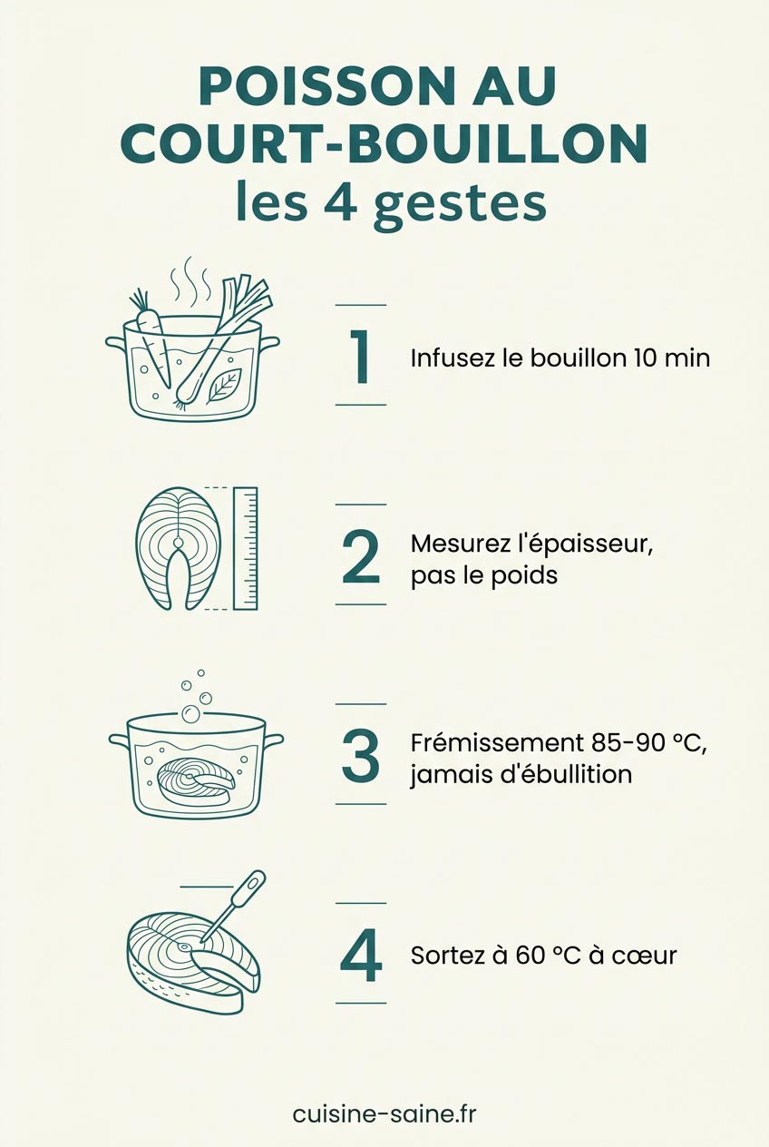 La méthode du poisson au court bouillon