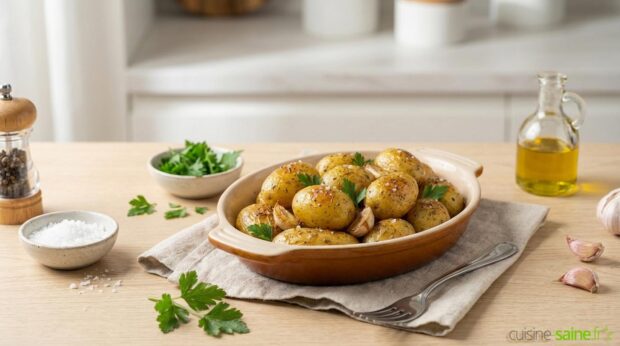 Recette de pommes de terre grenaille au four