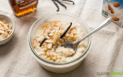 Riz au lait vegan sans lactose