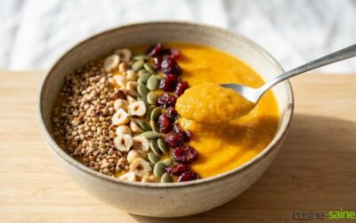 Smoothie bowl d’automne sans gluten ni lactose