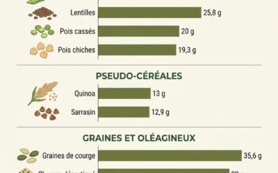 Les végétaux les plus riches en protéines : biodisponibilité et équilibre du régime végétarien