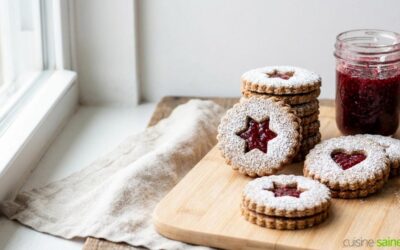 Biscuits linzer sans gluten ni lactose